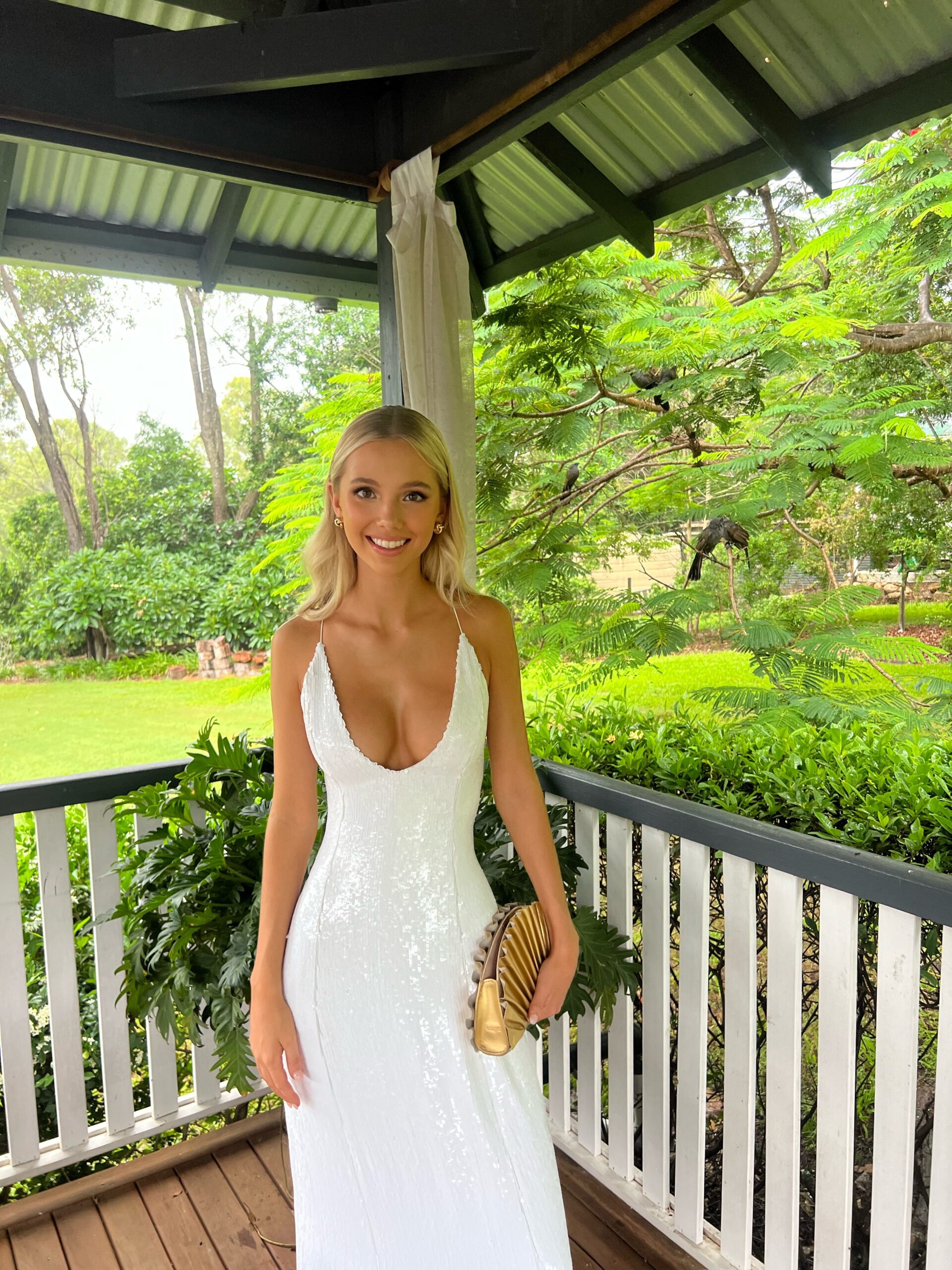 khaite white sequin dress Carina Sequin Silk Dress