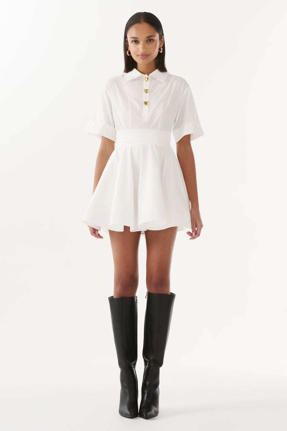 2054-Justin Tong Charlotte Dress White 1