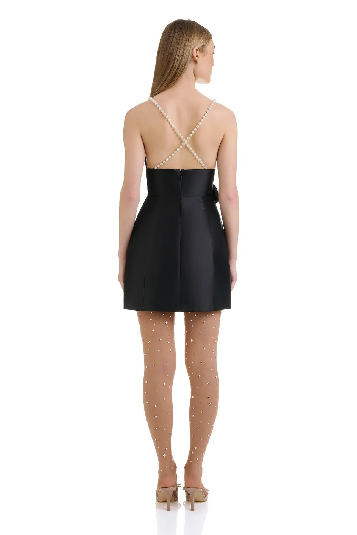 10008-KarinaDressBlackwithAthenaStockingsBack