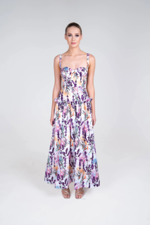 2054-Justin Tong Lavande Dress 1 Small