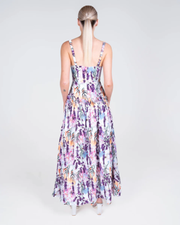 2054-Justin Tong Lavande Dress 3 Small