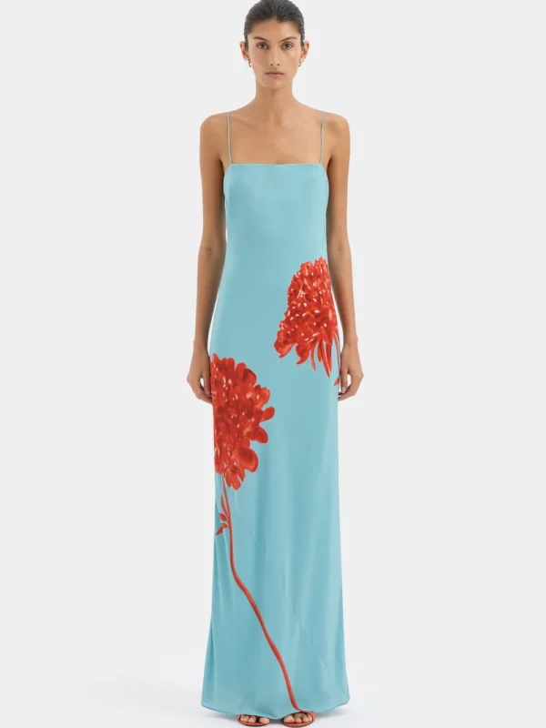 8954-S27-SIR126-1064 Amelie Slip Dress Flore-26022-SirTheLabel-0381