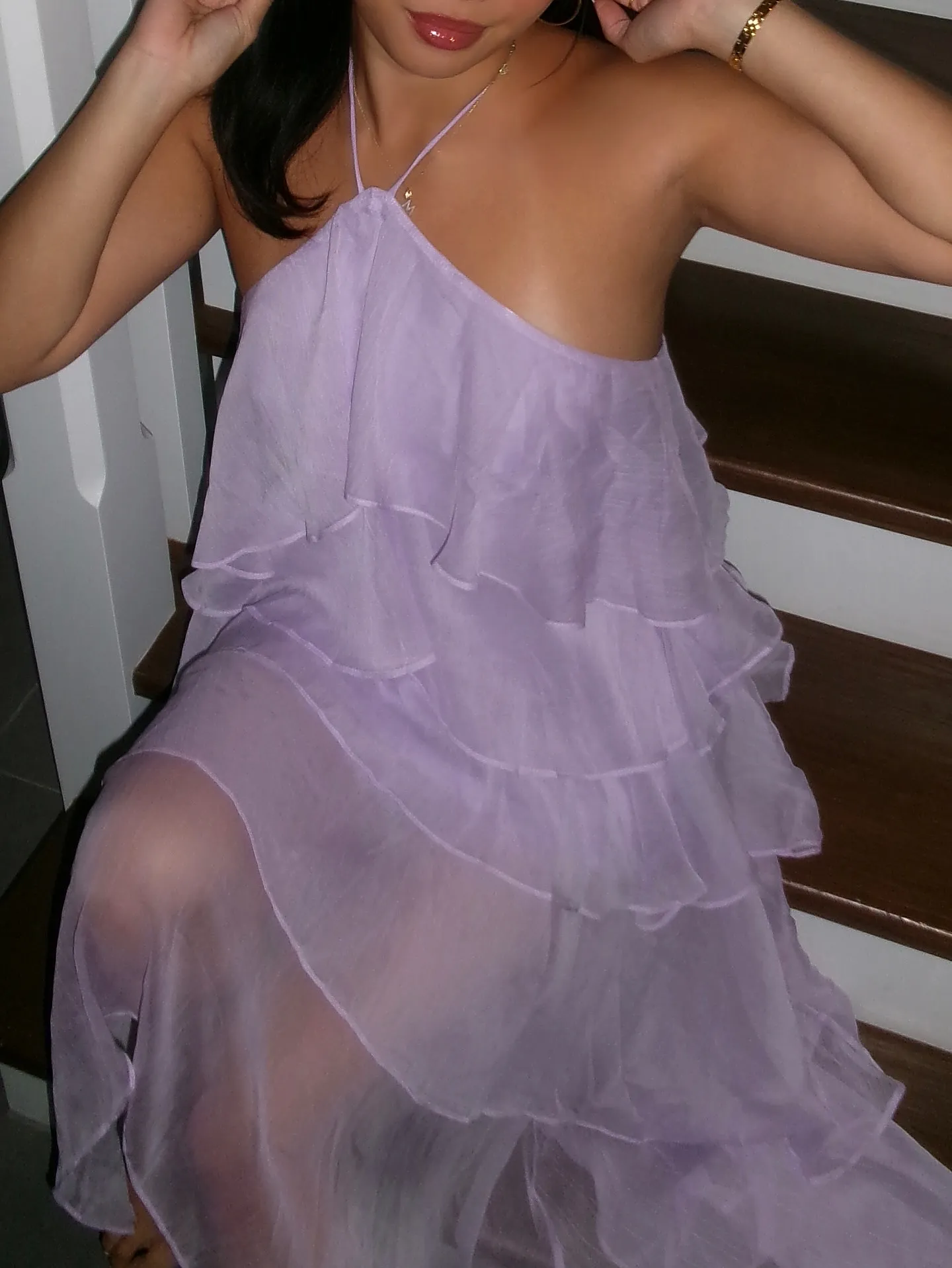 Darylyn Tiered Ruffle Maxi Dress - Selfie Leslie