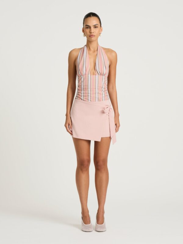 2054-Benni Tiano Mini Dress Pink Stripe 1