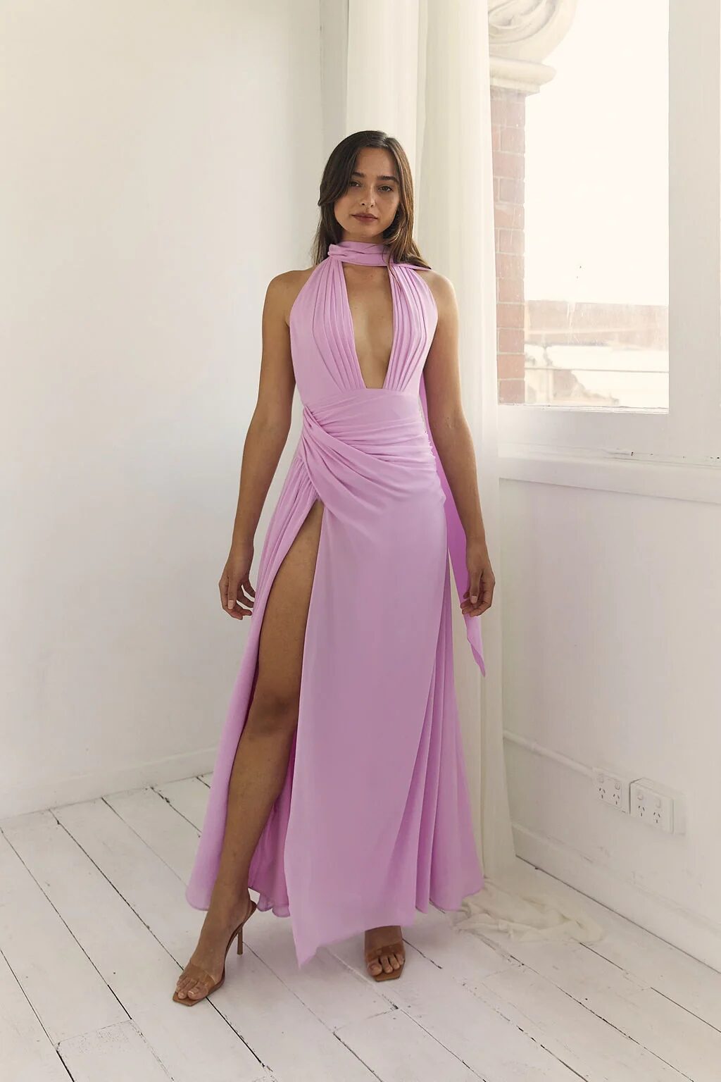 2054-Calia Collection Antonia Dress Pink 1