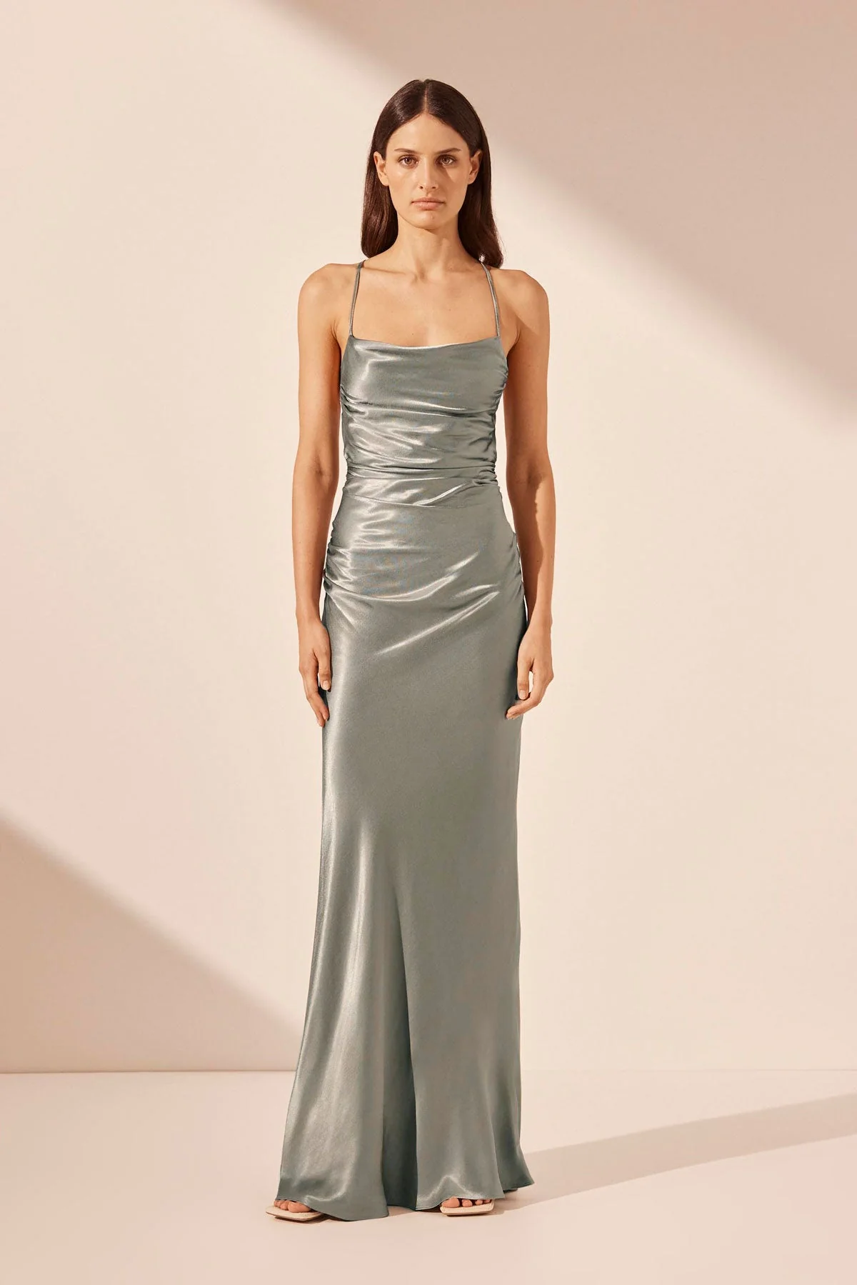 Shona Joy La Lune lace back maxi dress – Sage Photo