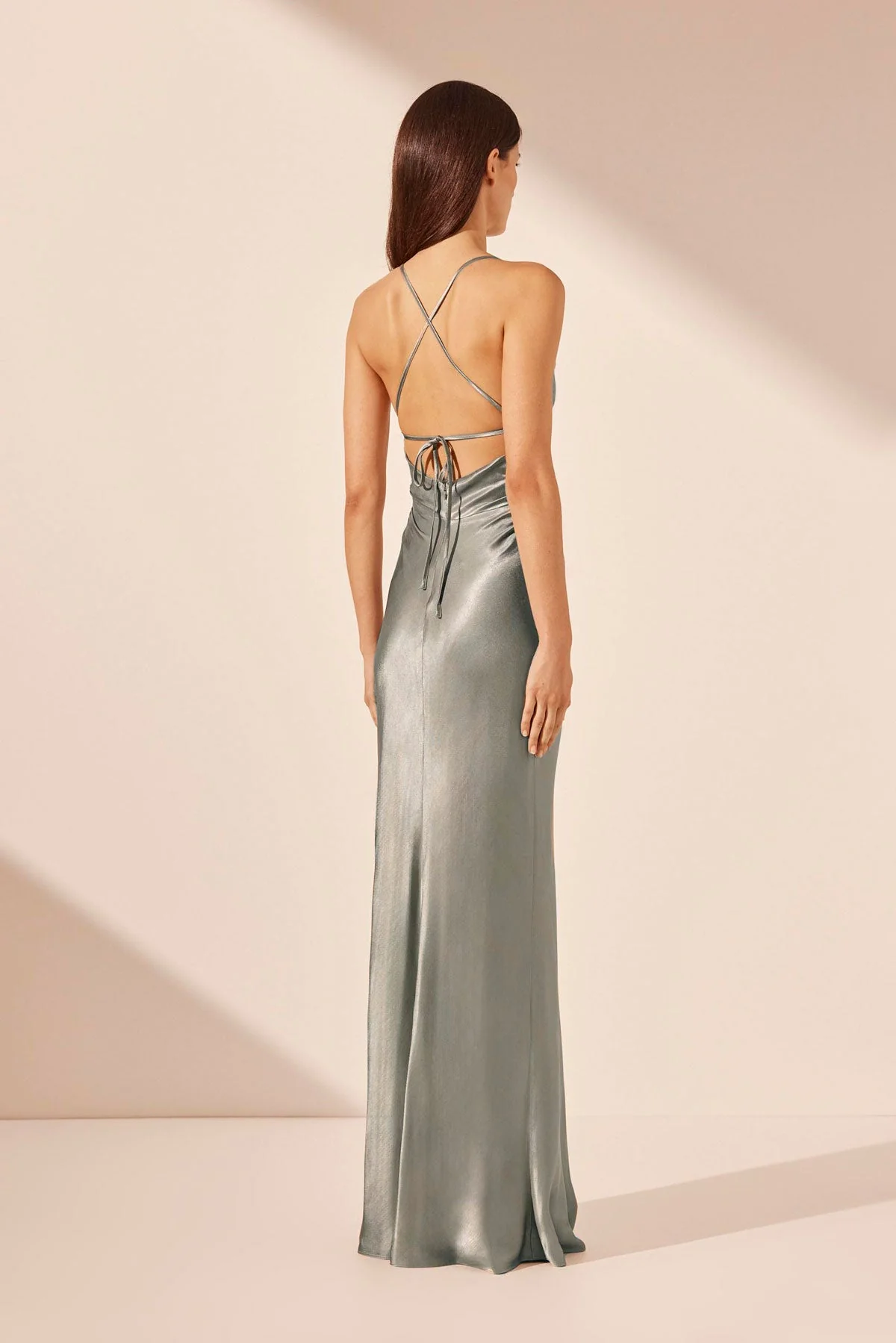 Shona Joy La Lune lace back maxi dress – Sage Photo