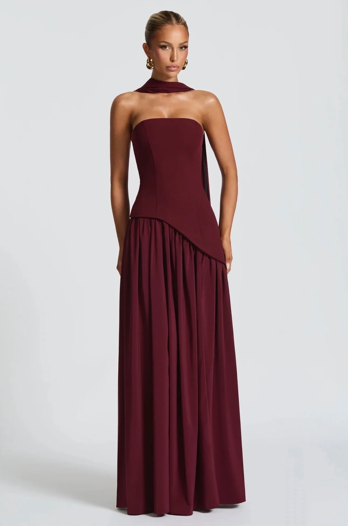 111-BABYBOO MALIYAH MAXI DRESS CHERRY 2