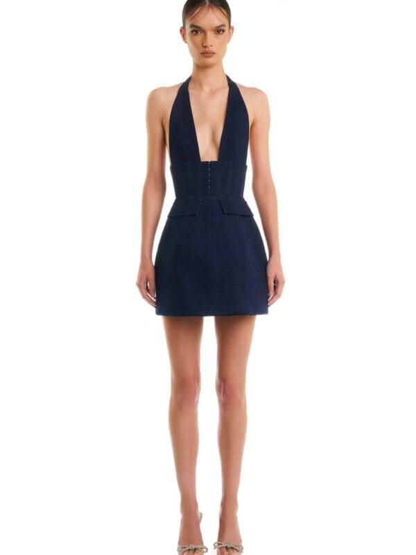 2054-Eliya the Label Roberta Dress Dark Denim 1