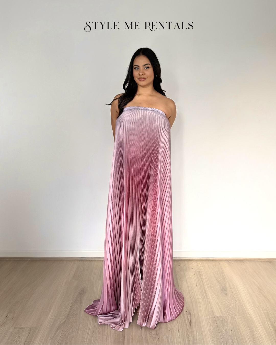 2054-L idee Bisous Strapless Gown Mauve Ombre 2