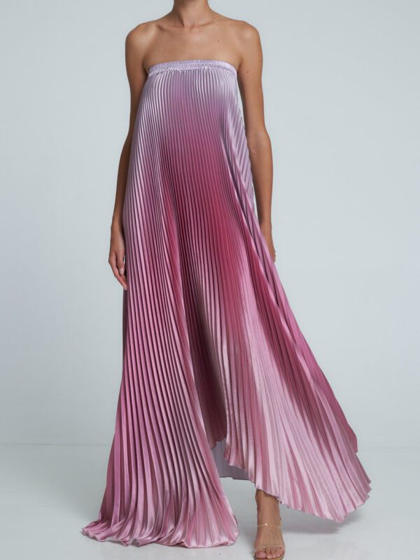 2054-L'idee Bisous Strapless Gown Mauve Ombre 1