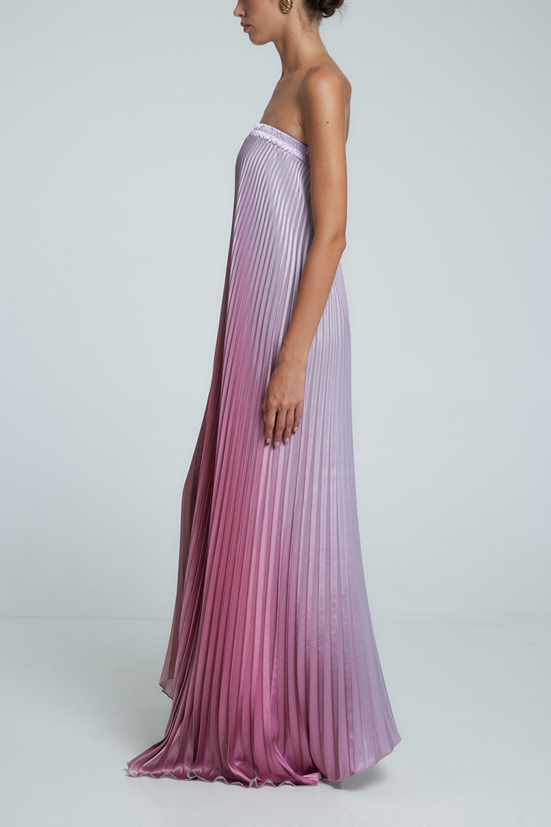 2054-L'idee Bisous Strapless Gown Mauve Ombre 3