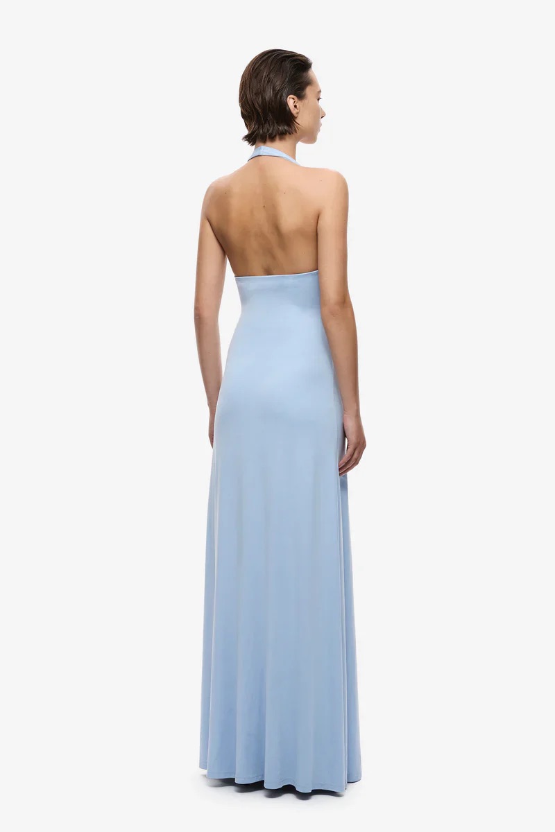 6419-MISHA-JENNIFER-CUPRO-DRESS-CORNFLOWER-BLUE- DR098-CB 1