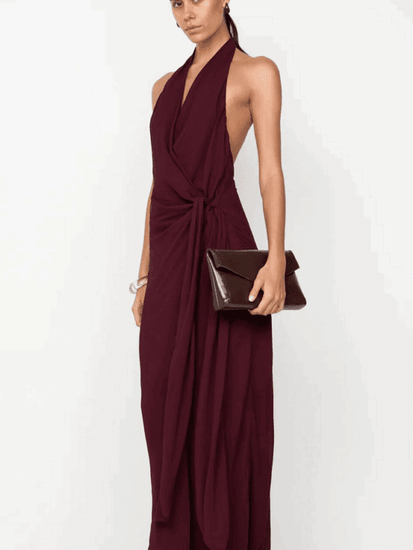 Bec + Bridge Soneva wrap dress in plum