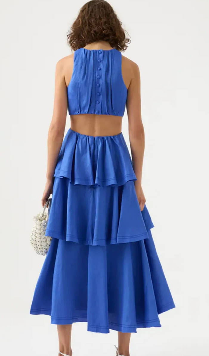 10903-Screenshot 2026-06-01 at 20-23-34 Aje Wave Cut Out Ring Midi Dress Blue Size 6 XS The Volte