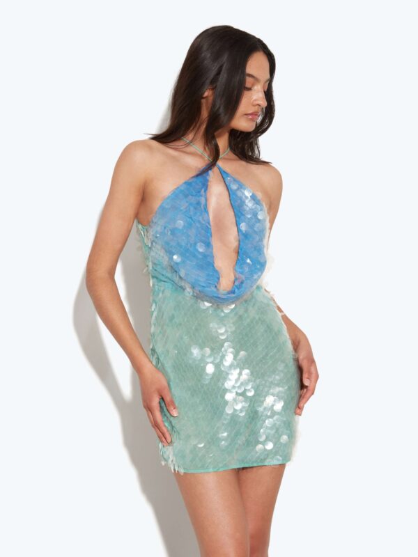 2054-Rat and Boa Kiki Mini Dress 1