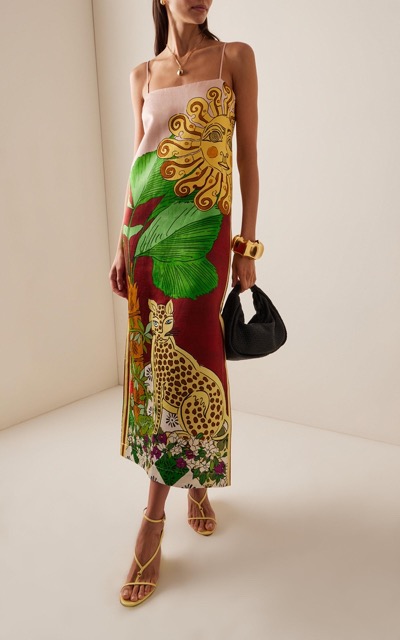 626-alemais-yellow-Tiger-Help-silk-Slip-Dress Medium