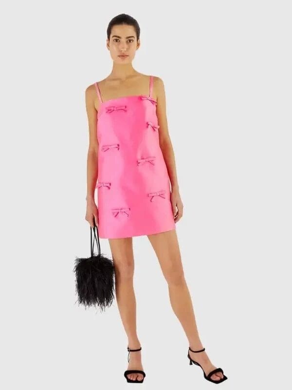 oroton mini dress Oroton - Poppy Smocked Mini Dress