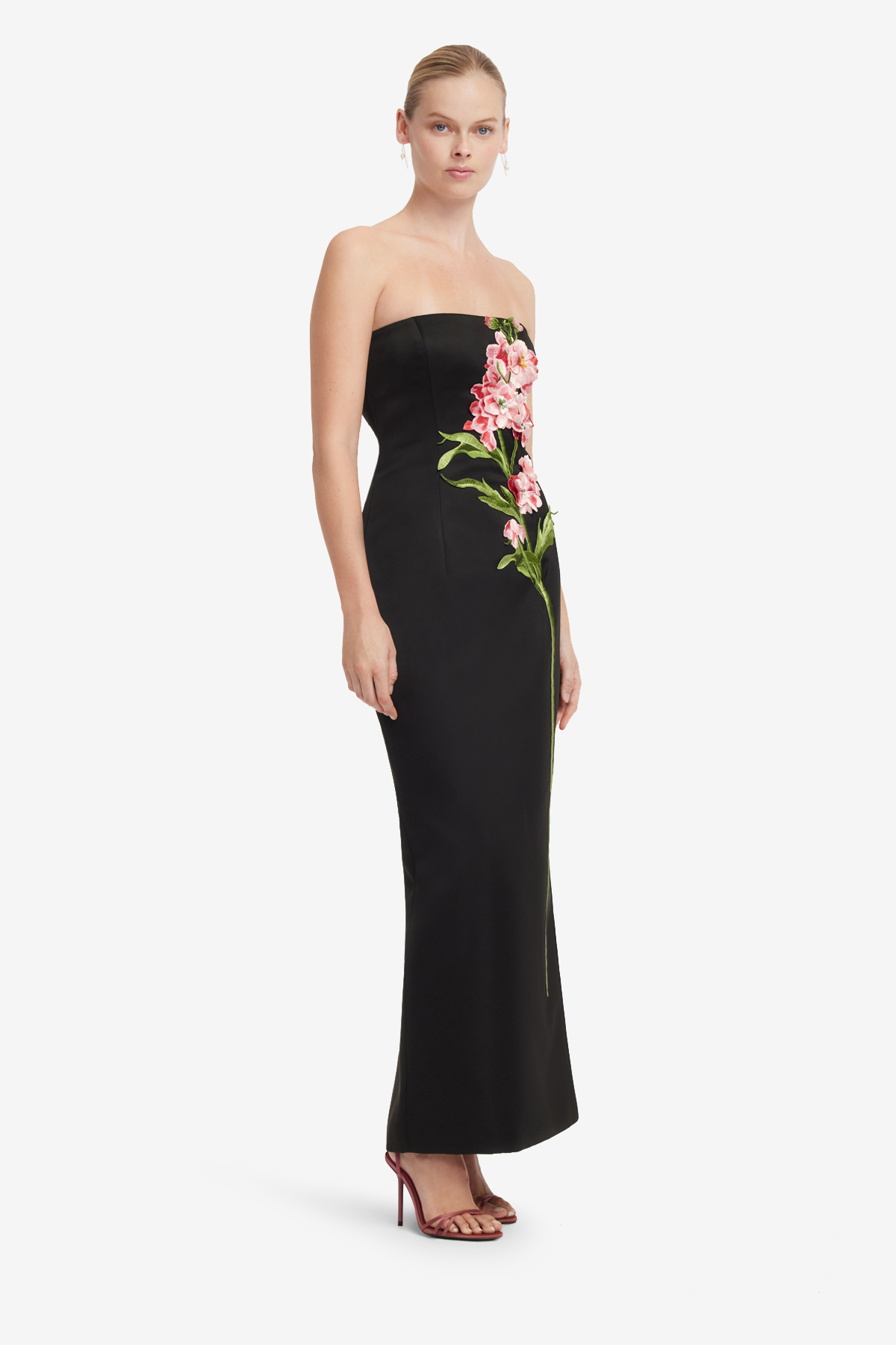 11344-LLFW260033 Rayna-Embroidered-Maxi-Dress Snapdragon-Print-in-Ebony 2