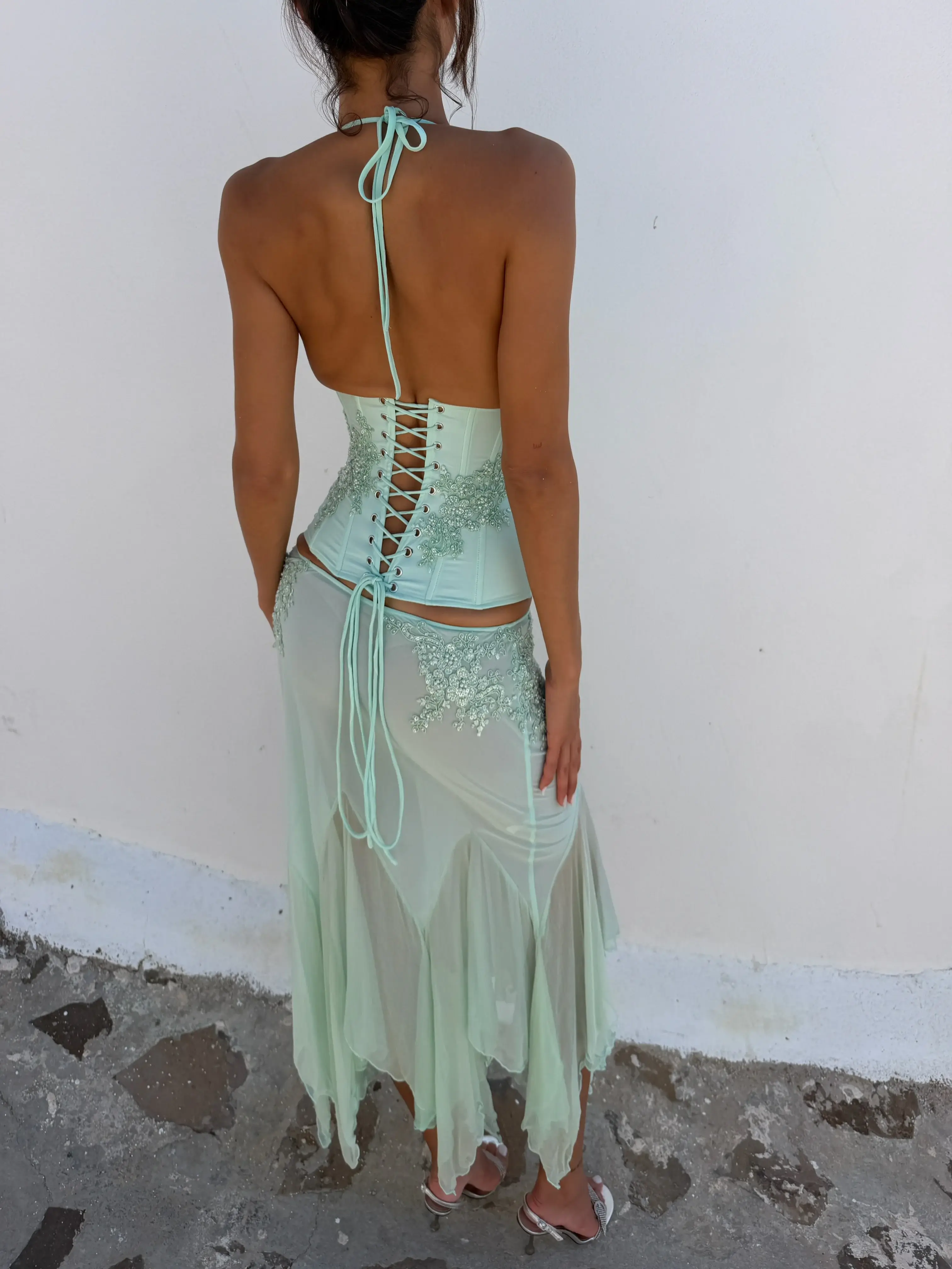 9493-mali-marea-rosabella-midi-skirt-corset-mint-back-dress-hire-adelaide