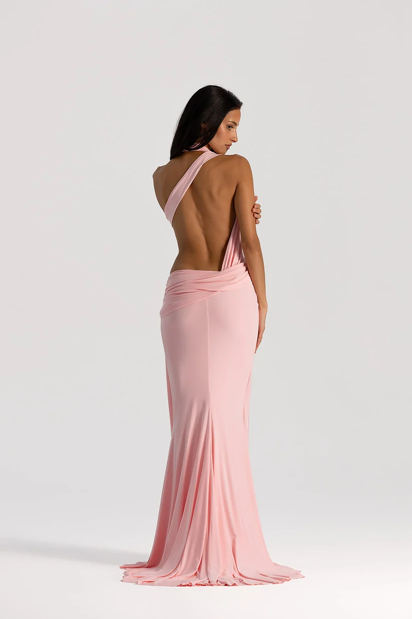 9493-OdetteGown BlossomPink Back