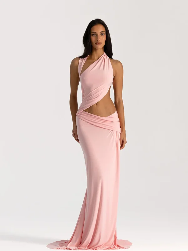 9493-OdetteGown BlossomPink Front