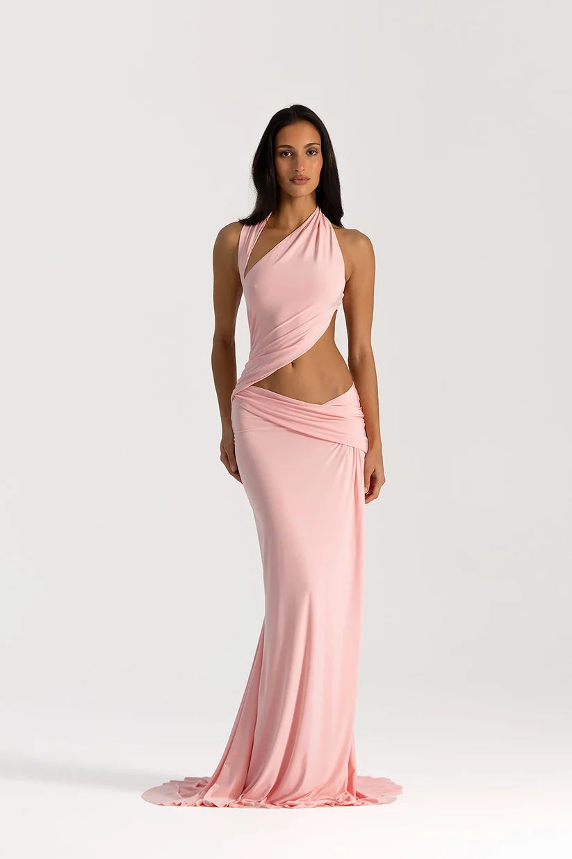 9493-OdetteGown BlossomPink Front