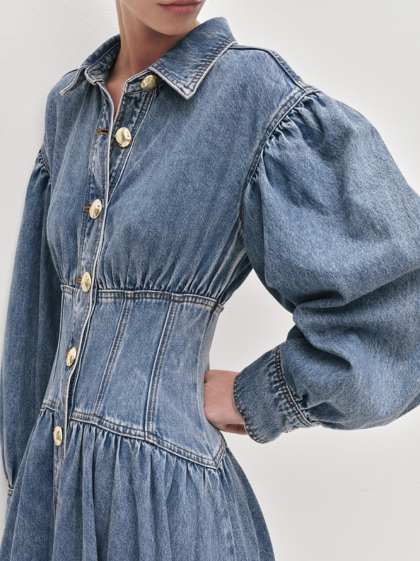 Aje Lorraine Denim Dress