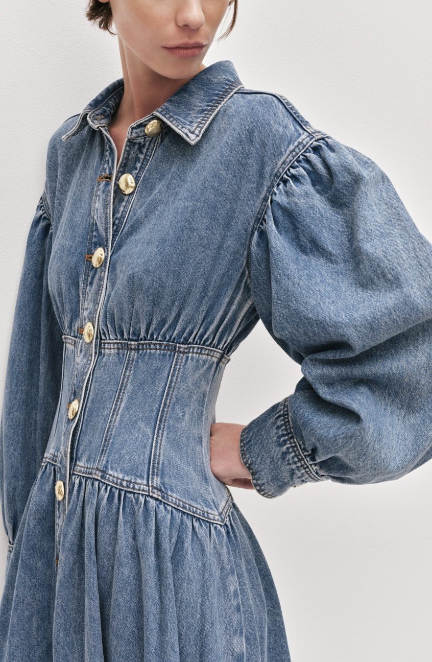 Aje Lorraine Denim Dress Photo