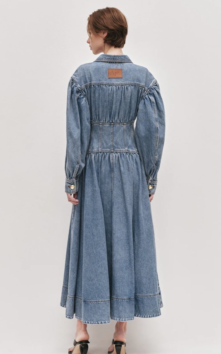 Aje Lorraine Denim Dress Photo