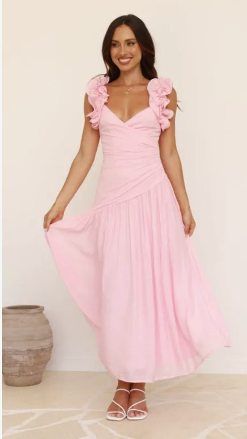 Billy J Boutique Alma Maxi Dress pink Photo
