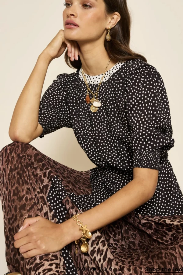 Rixo Meg Leopard Midi Dress Photo